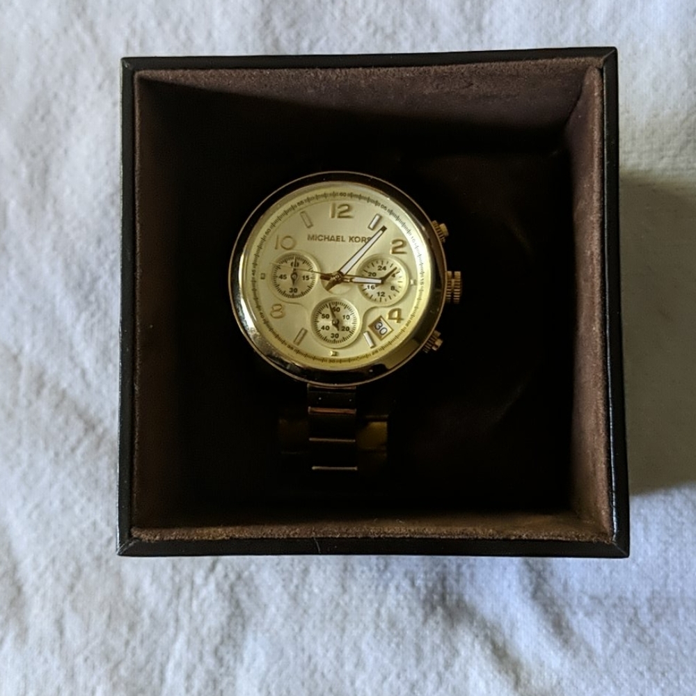 MK Michael Kors Tortoise Shell Watch